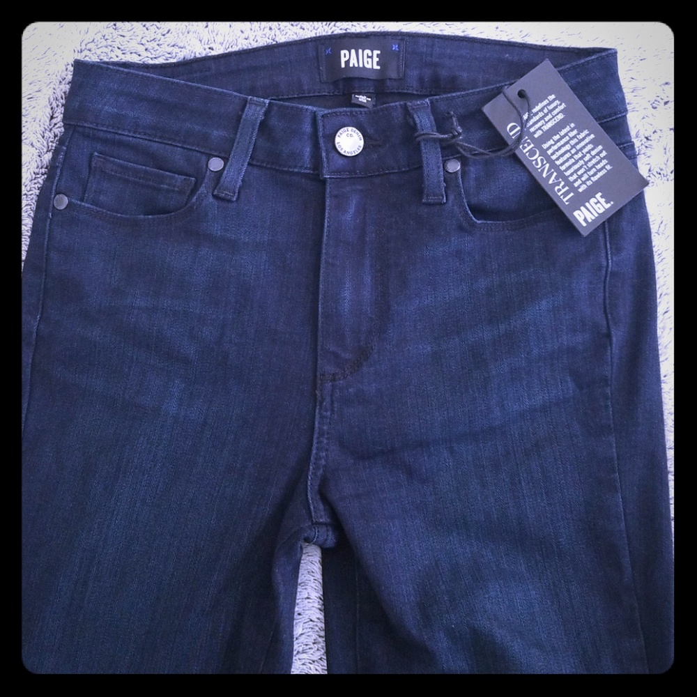 Paige Transcend - High Rise Manhattan Jeans